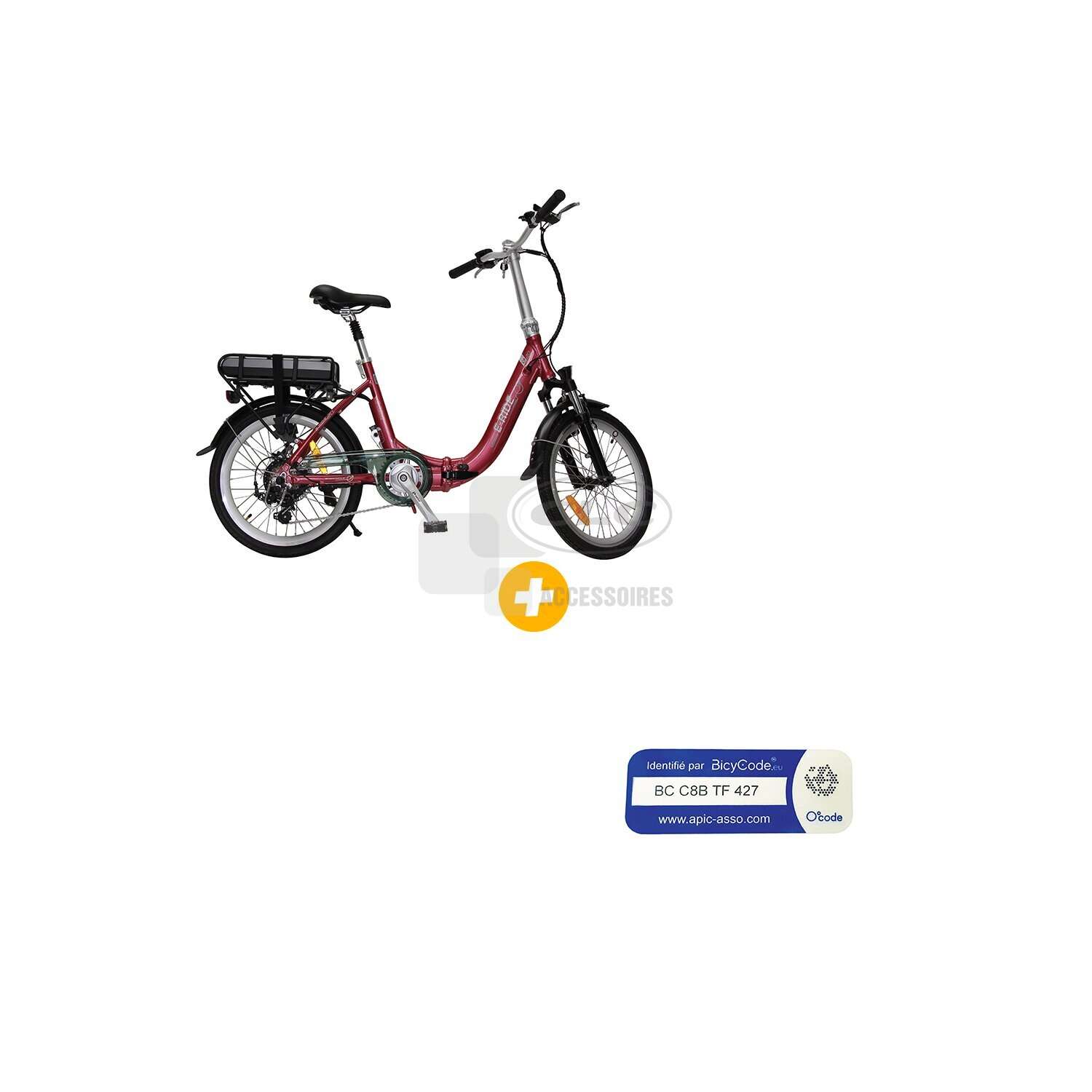 Couvercle de batterie de vélo électrique, protection du cadre de